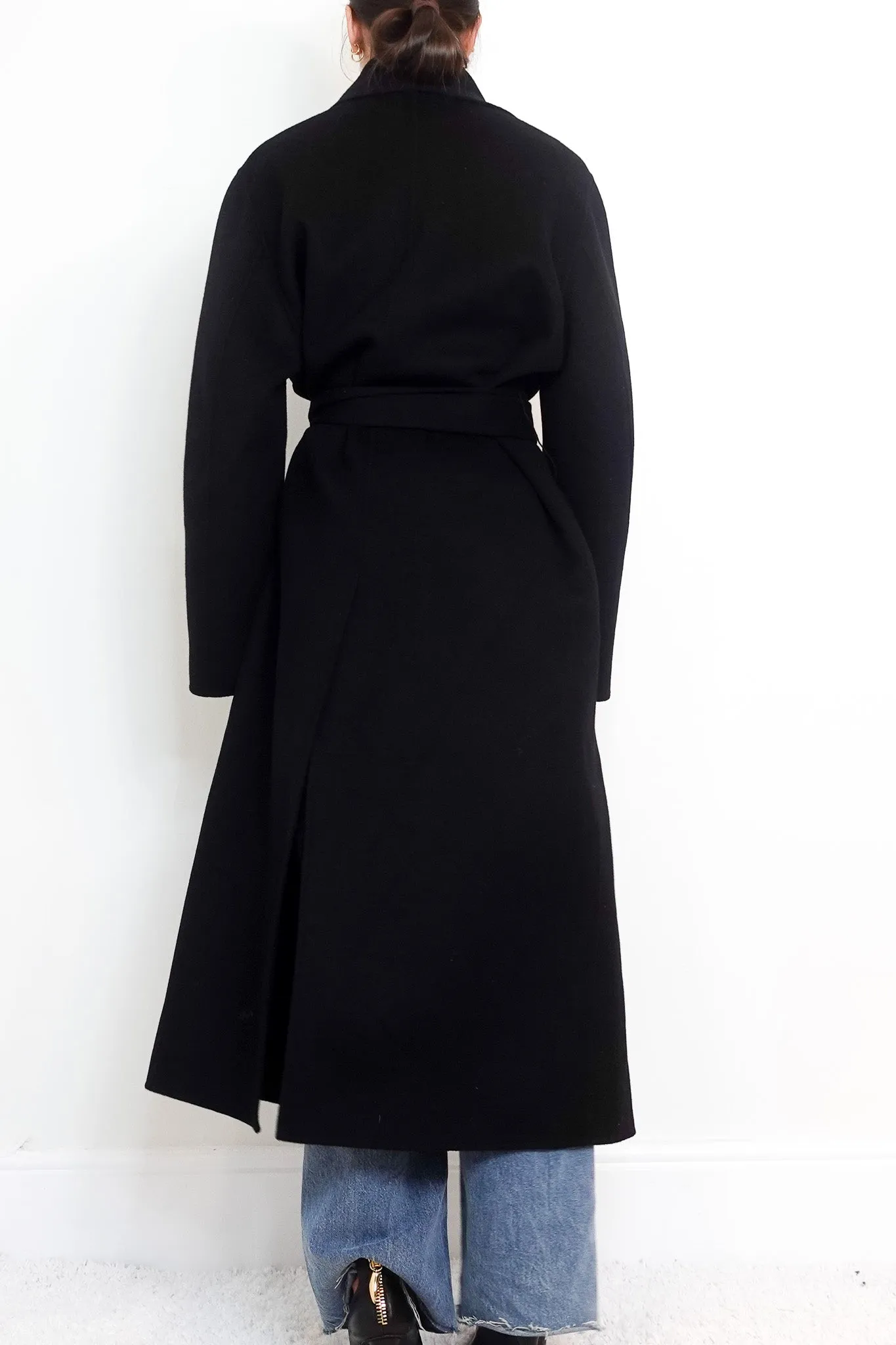 Cashmere and wool blend belted long coat RRP £1200