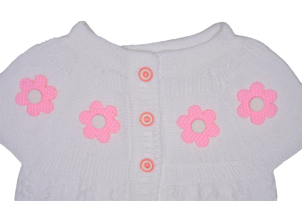 Colorful Sweater For Baby & Toddler Girls Warm & Cozy Pull-Over Button Vest