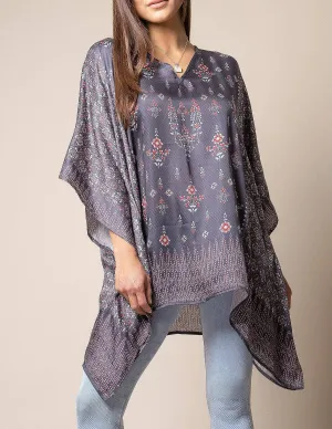 Fair Trade Flowy Tunic - Cloudburst