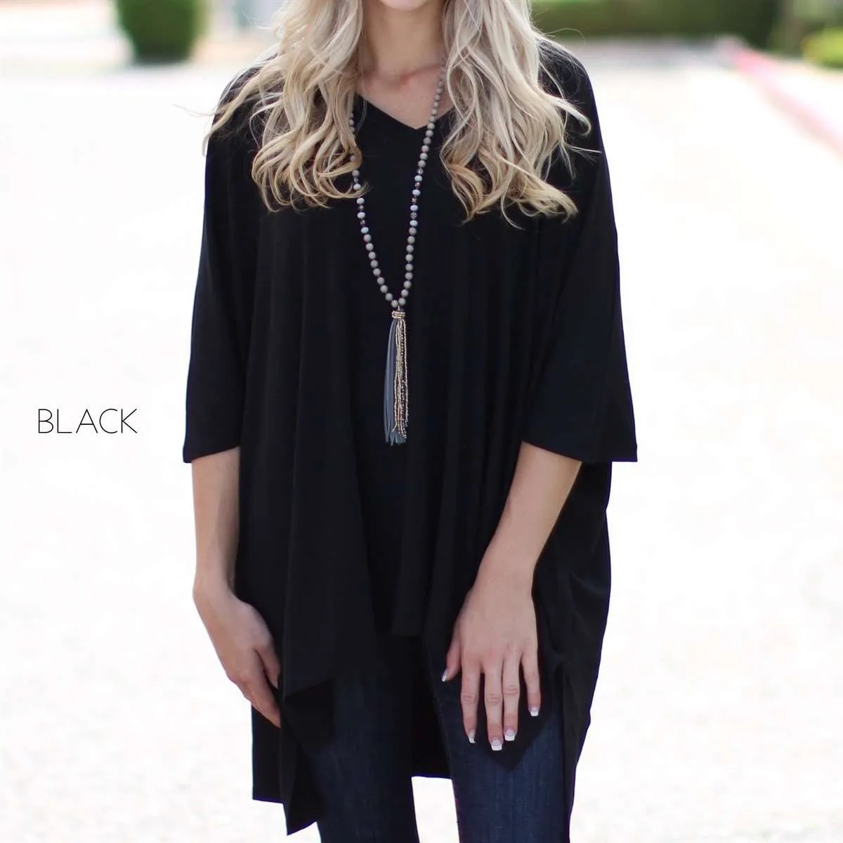 Flowy Poncho Tunic | S-XL