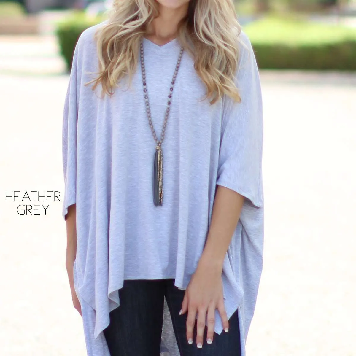 Flowy Poncho Tunic | S-XL