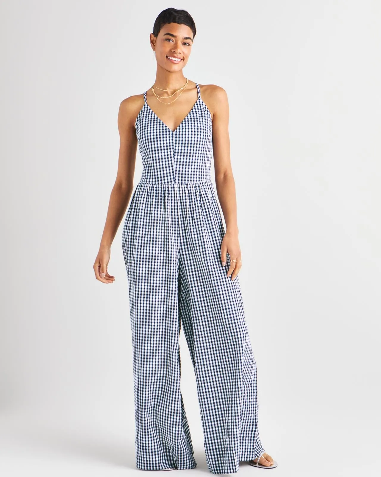 Gabrielle Gingham Jumpsuit