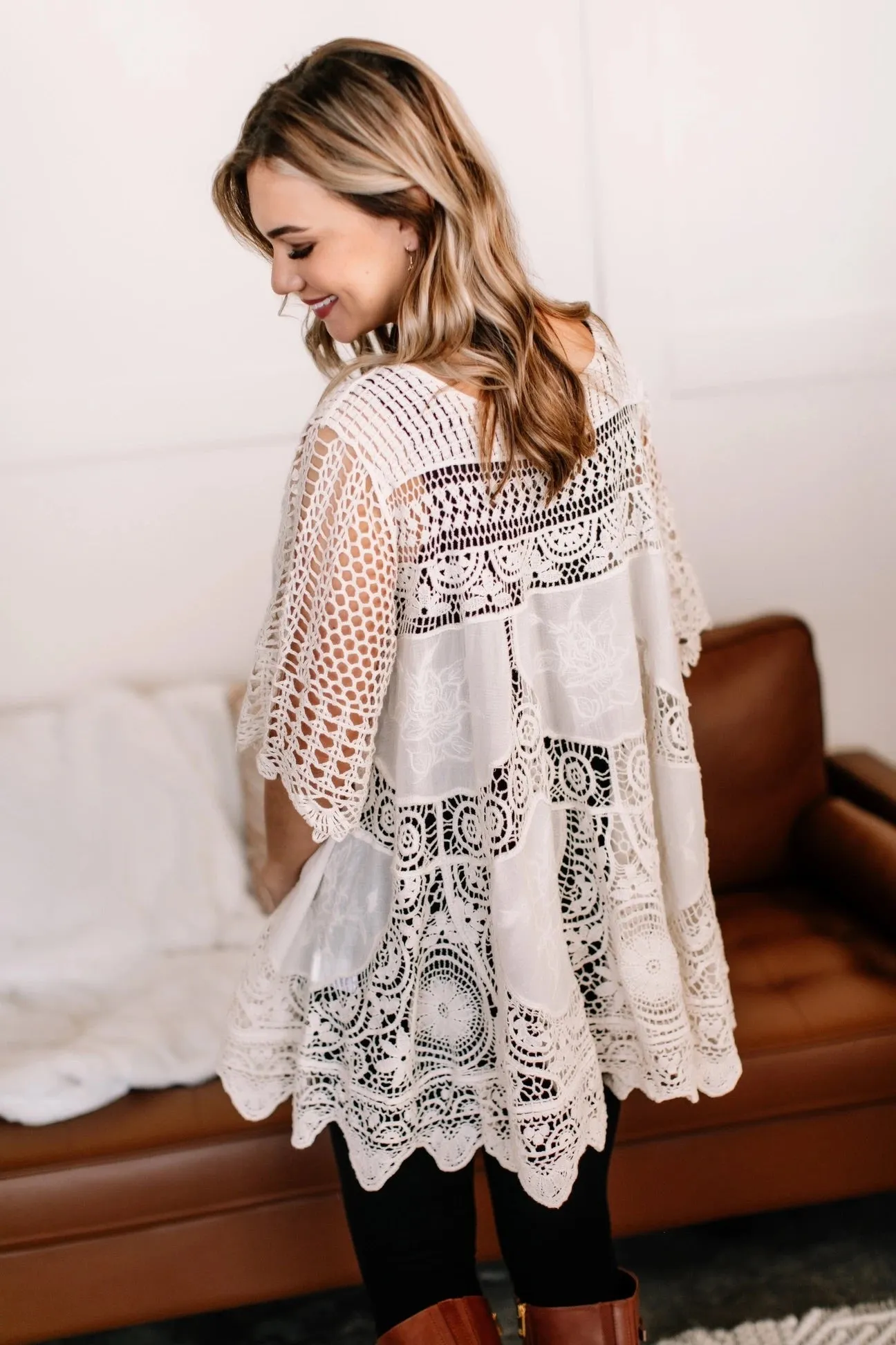 #L9 Tune In To Lace Tunic