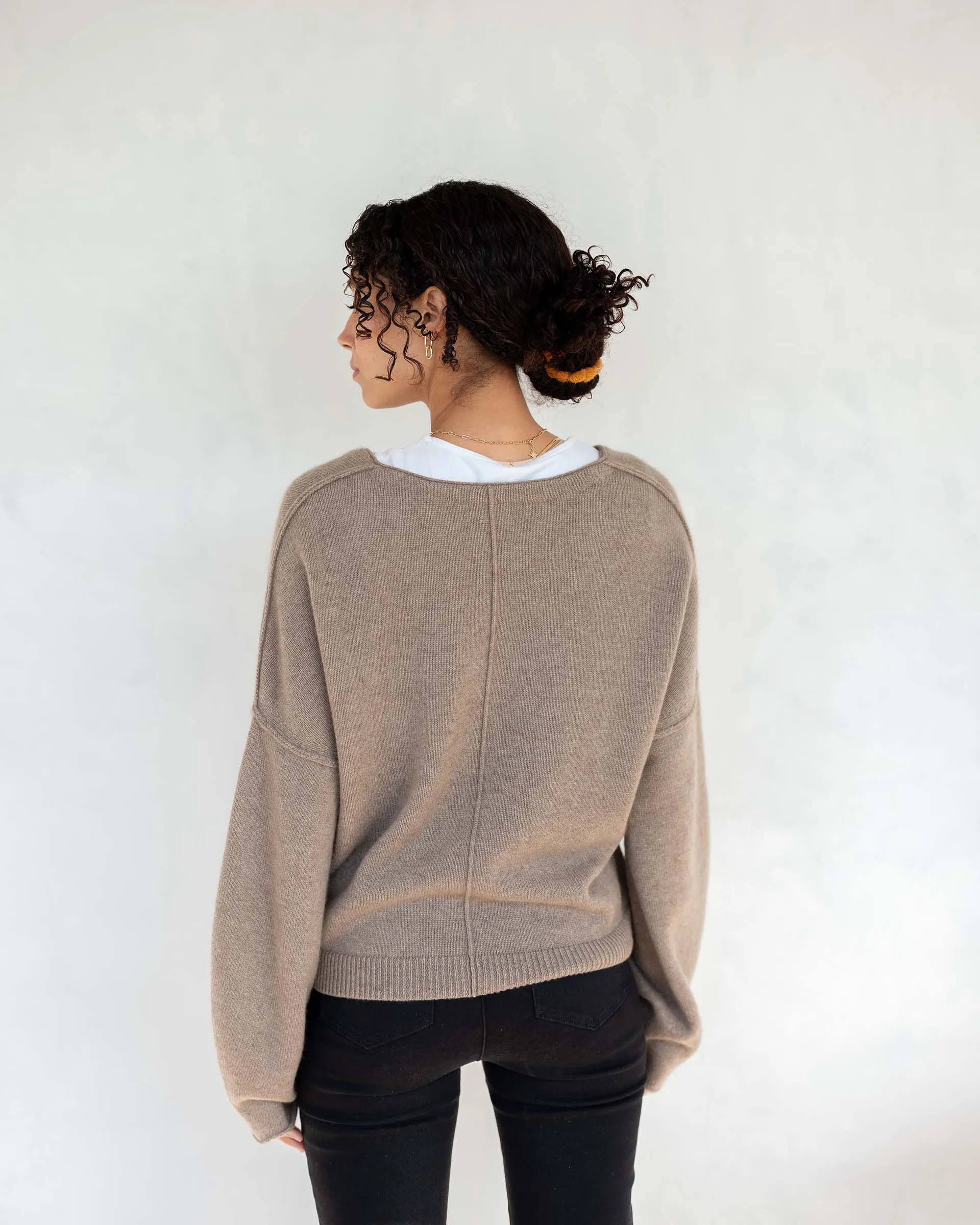 Lugano Cashmere V-Neck Sweater