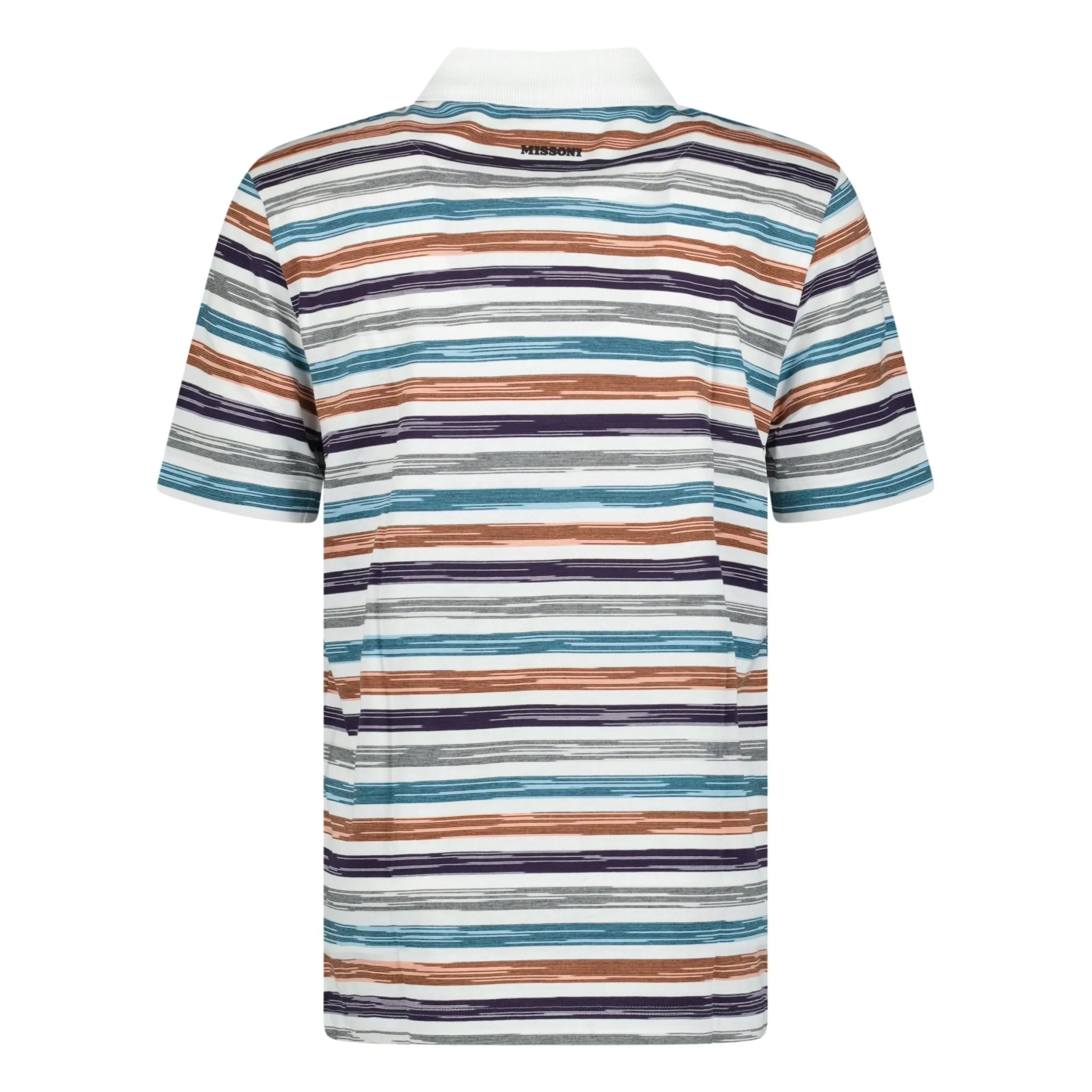 Missoni Striped Cotton Polo White