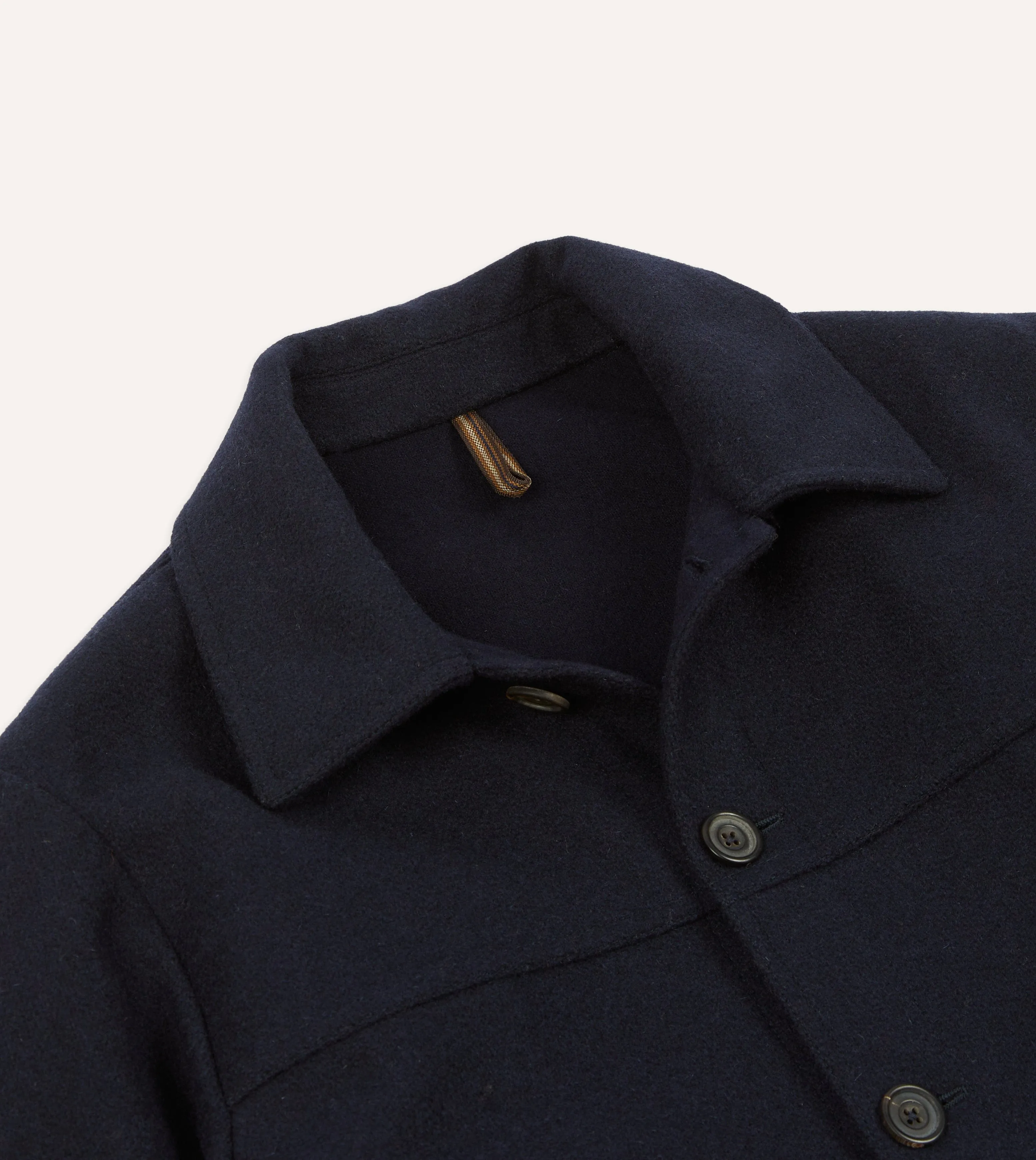 Navy Melton Wool Donkey Jacket