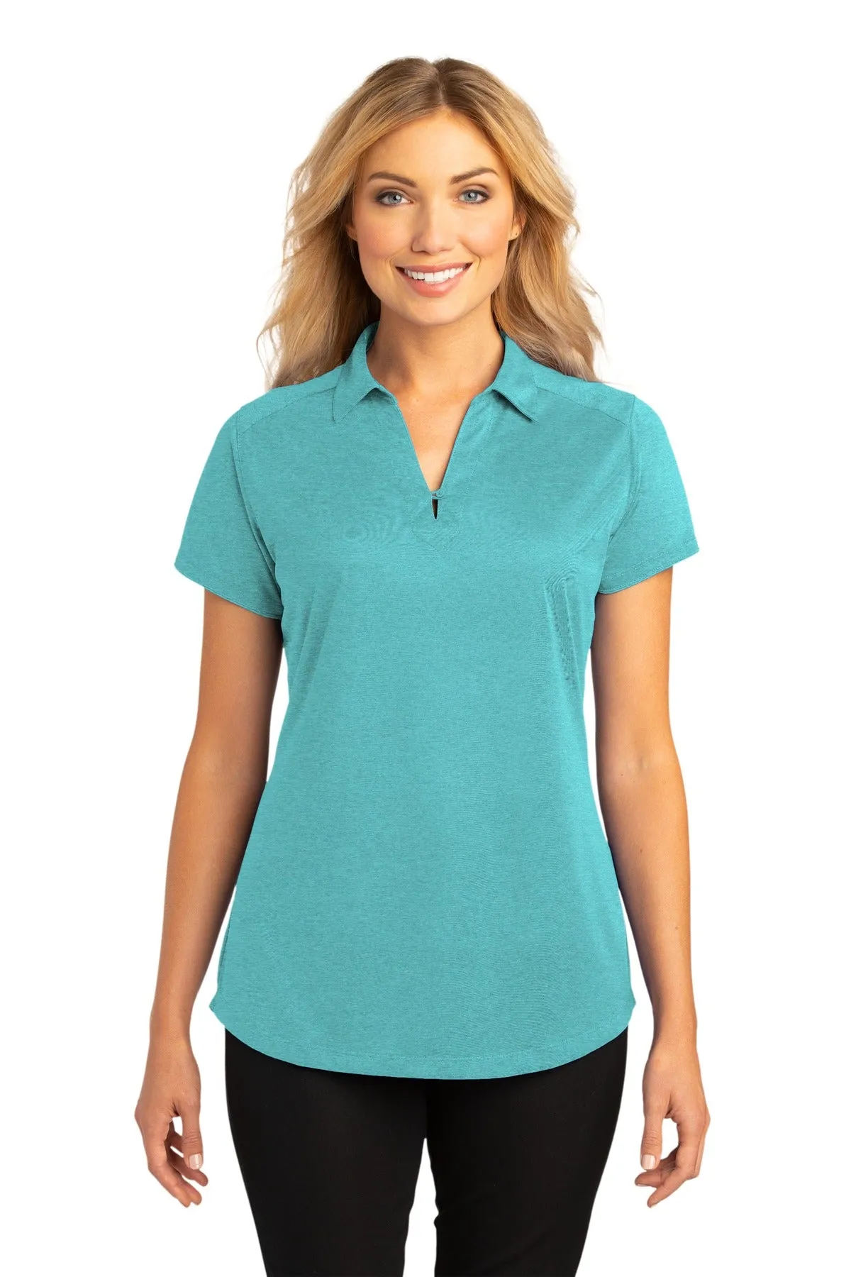 Port Authority Ladies Digi Heather Performance Polo. L574