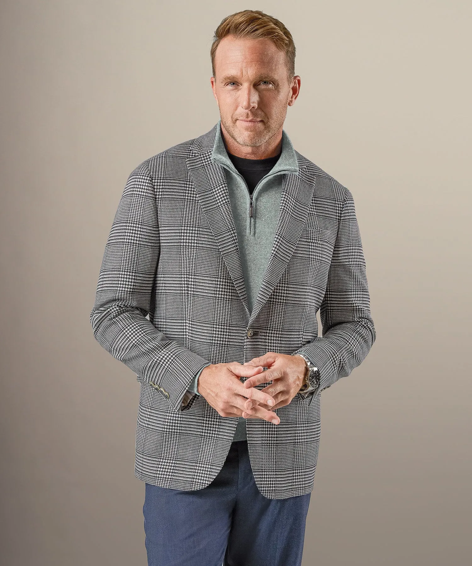 Prince of Wales Plaid Sport Coat