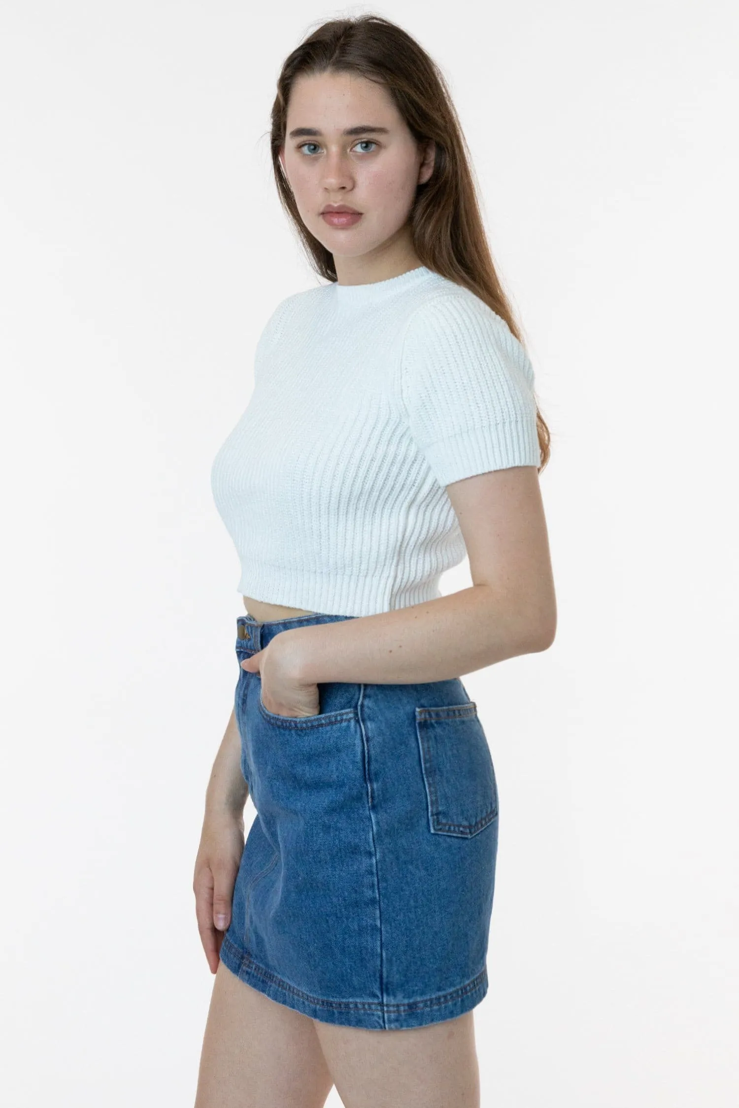 RDNW33 - Denim High Waist Pencil Skirt