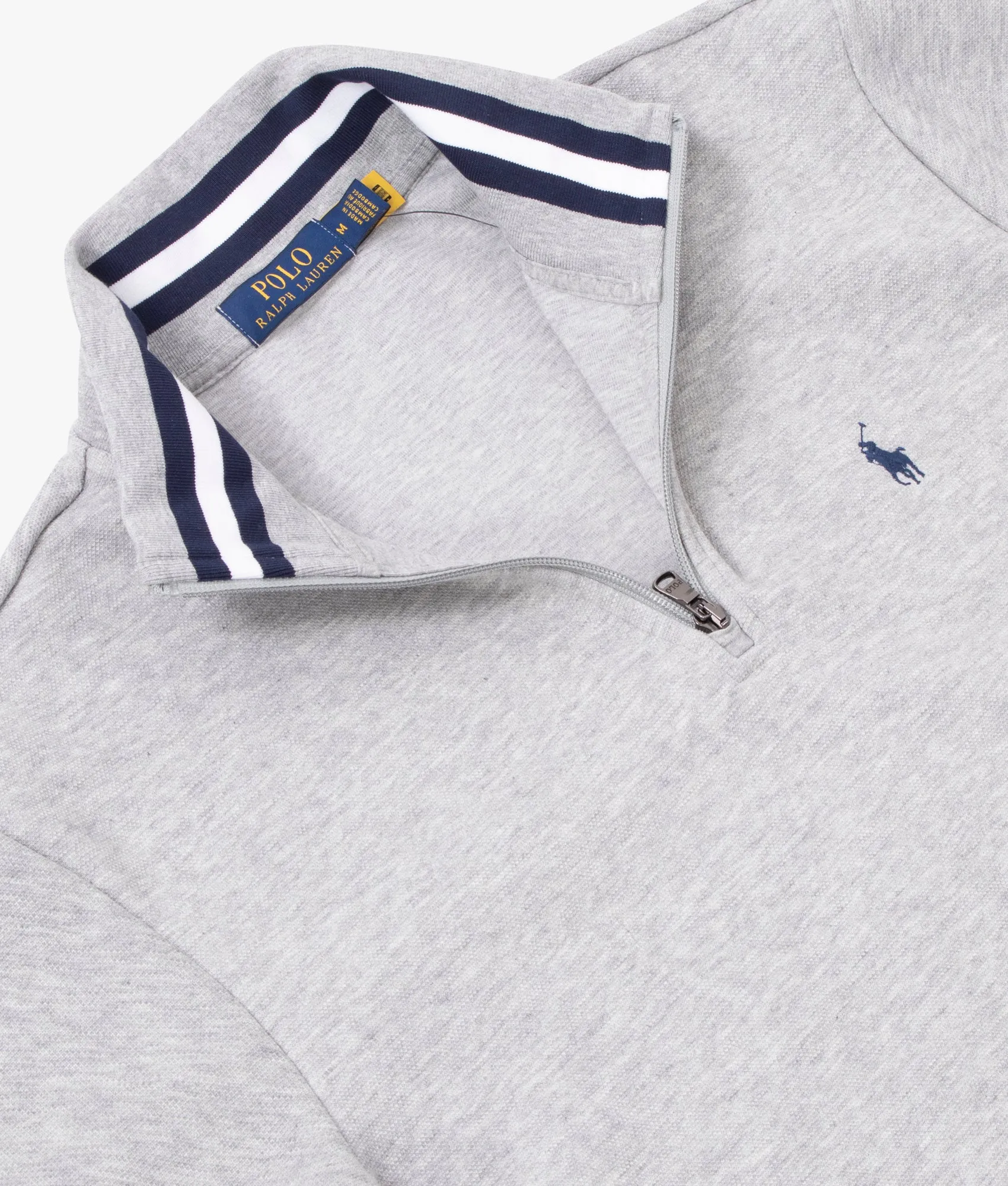 Relaxed Fit Quarter Zip Sweatshirt