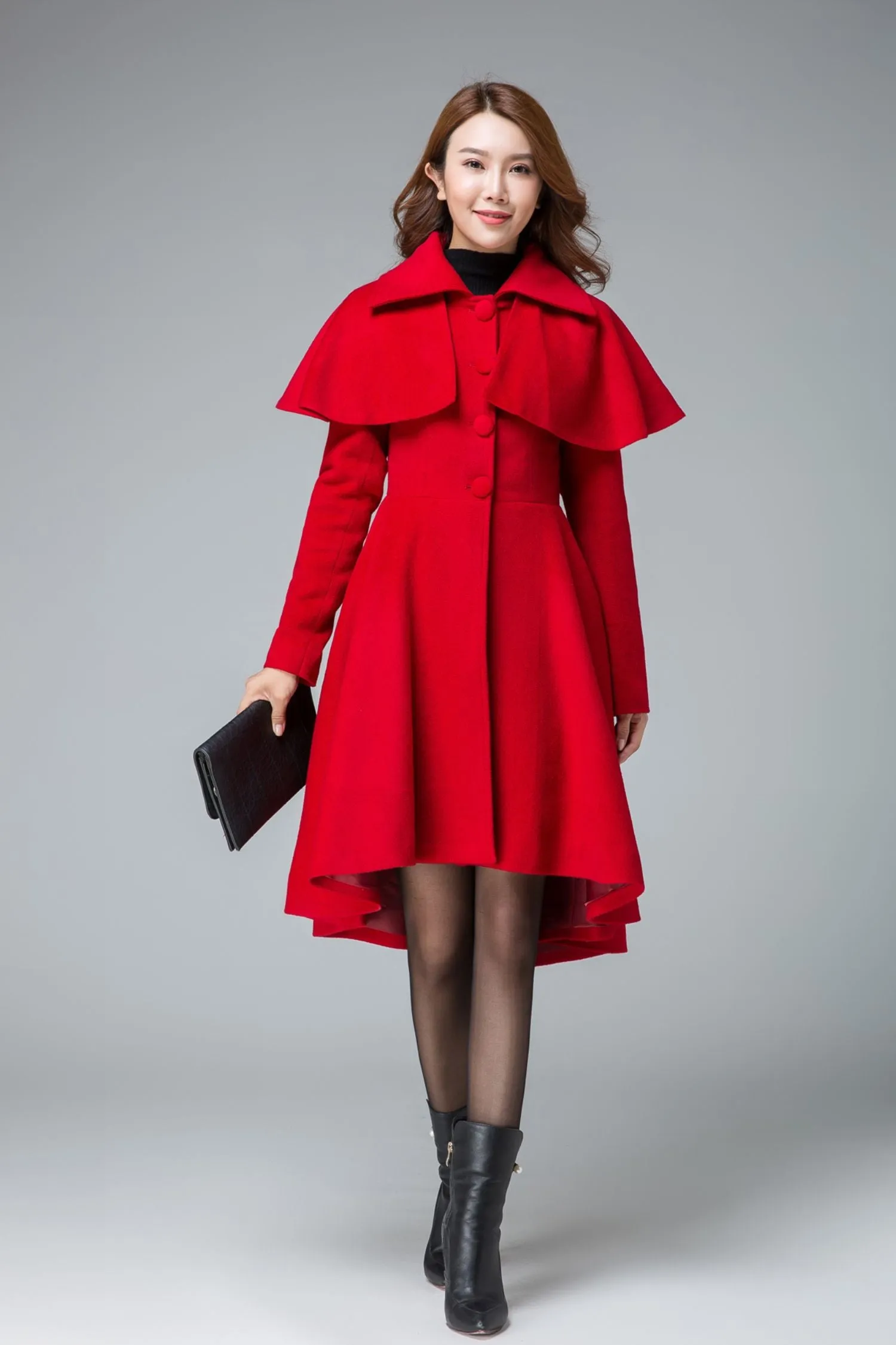 vintage inspired cape winter wool coats 1848