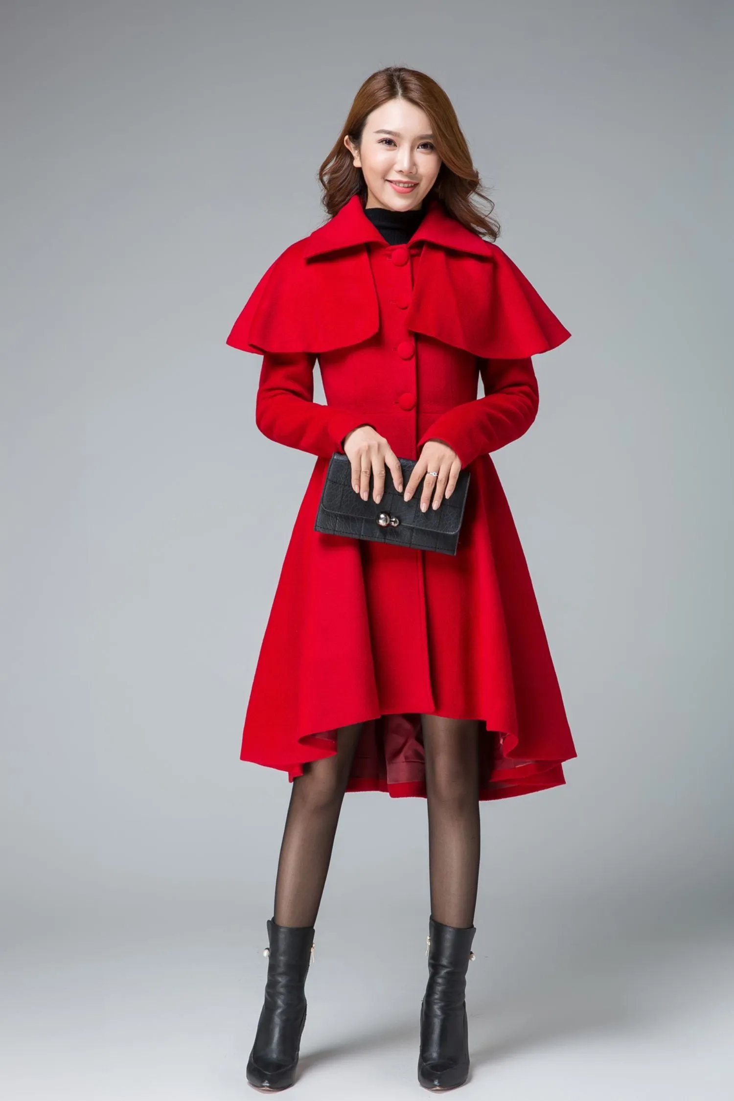 vintage inspired cape winter wool coats 1848